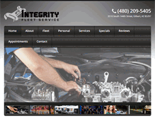 Tablet Screenshot of integrityfleet.com